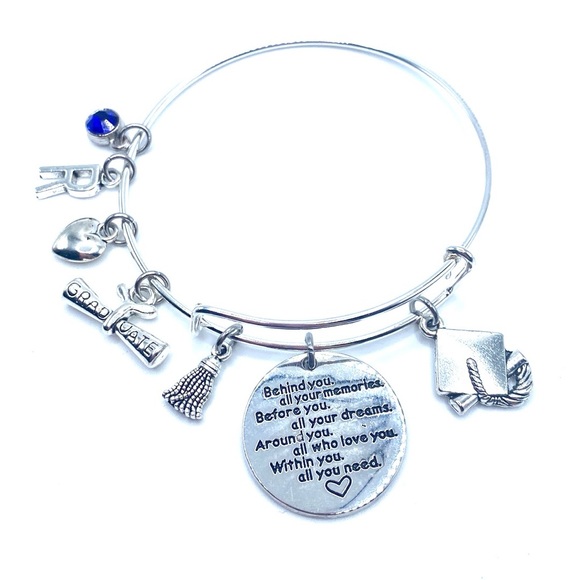 Graduation Charm Bracelet Behind You All Your Memories - Picture 5 of 6
